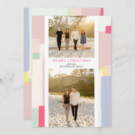 Colorful Art Weihnachten Foto Grußkarte