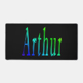 Colorful Arthur Name, Schreibtischmatte (Vorderseite)