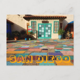 Colorful Artist Village San Diego Postkarte