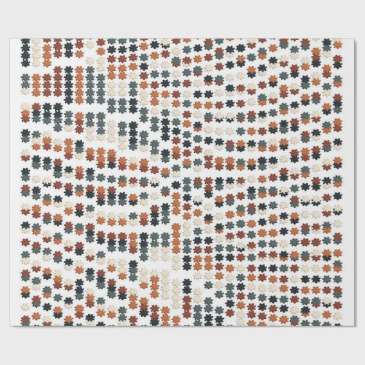 Colorful artNouveau Floral Pattern  Geschenkpapier (Flach)