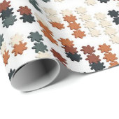 Colorful artNouveau Floral Pattern  Geschenkpapier (Rolleneckpunkt)