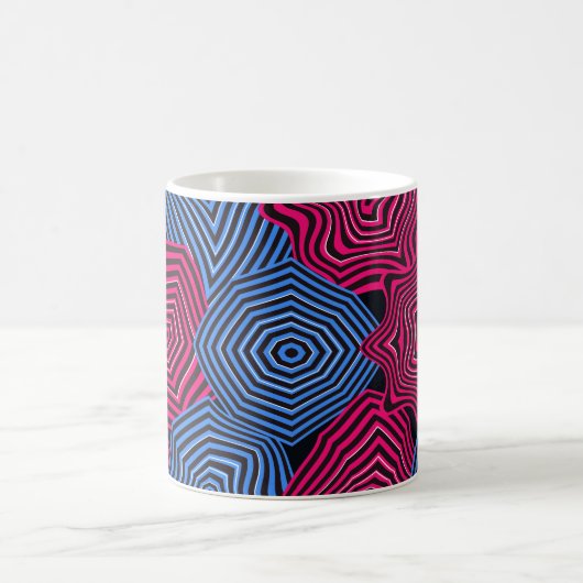 Colorful artNouveau pattern  Kaffeetasse (Mittel)