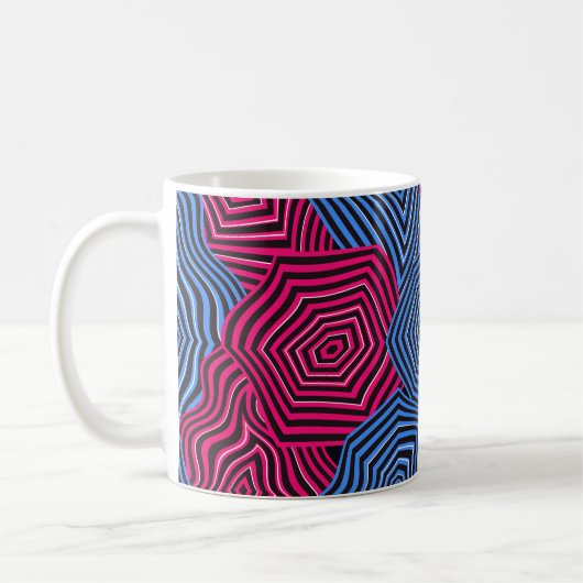 Colorful artNouveau pattern  Kaffeetasse (Links)