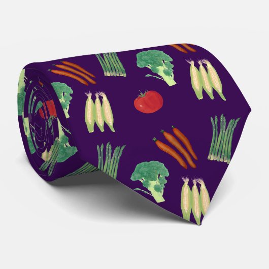 Colorful Assorted Vegetables Ties Krawatte (Gerollt)