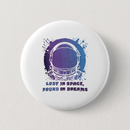 Colorful Astronaut Button – Bold Space Style