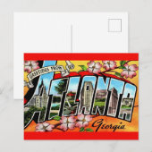 Colorful Atlanta Greetings Postkarte (Vorne/Hinten)