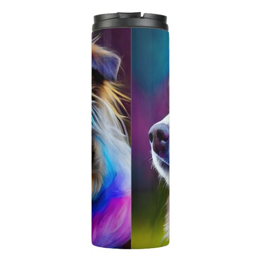 Colorful Aussie Thermosbecher (Rückseite)