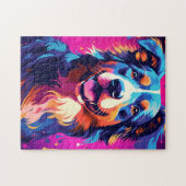 Colorful Australian Shepherd Art Puzzle (Horizontal)