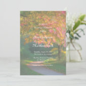 Colorful Autumn Day Wedding Celebration  Einladung (Stehend Vorderseite)