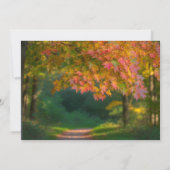 Colorful Autumn Day Wedding Thank You Card Einladung (Rückseite)