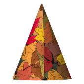 Colorful autumn leaves partyhütchen (Rückseite)