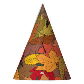 Colorful autumn leaves partyhütchen (Links)