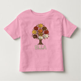 Colorful Autumn Tree of Cats Kleinkind T-shirt