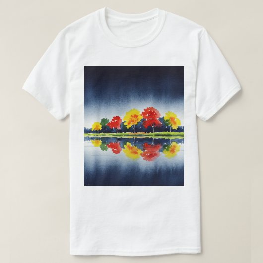Colorful autumn trees T-Shirt (Design vorne)