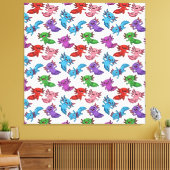 Colorful_Axolotl_Friends_Seamless_Pattern Leinwanddruck (Insitu (Wohnzimmer))