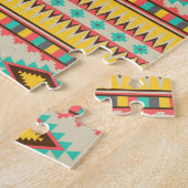 Colorful Aztec Tribal Native American Diamonds Puzzle (Seite)