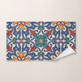 Colorful Azulejos Pattern Badhandtuch Set (Handtuch)