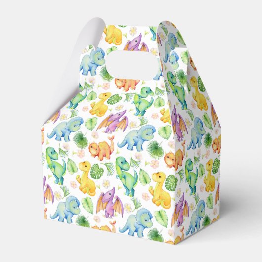 Colorful Baby Dinosaurier Geschenkschachtel (Vorderseite)