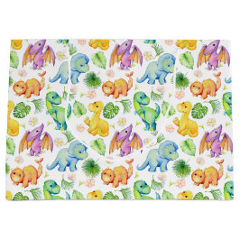 Colorful Baby Dinosaurier Große Geschenktüte