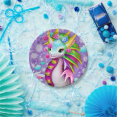 Colorful Baby Dragon Pappteller (Party)