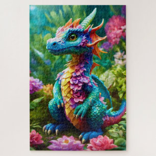 Colorful Baby Dragon Puzzle