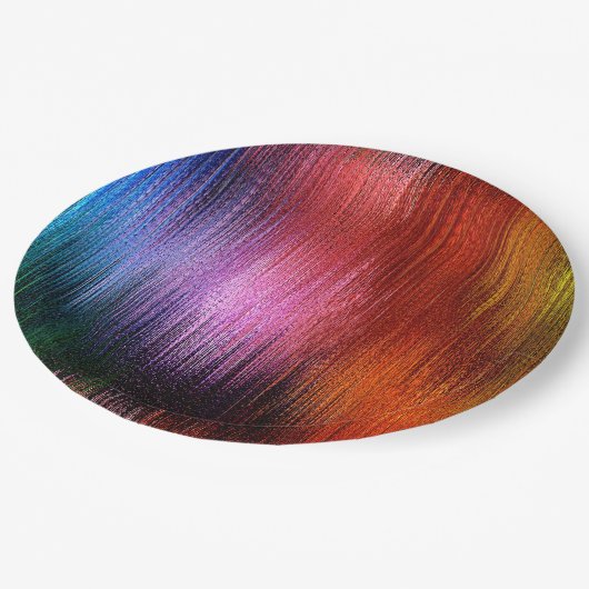 Colorful Background Pattern Pappteller (Schrägansicht)