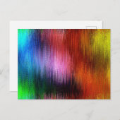 Colorful Background Pattern Postkarte (Vorne/Hinten)