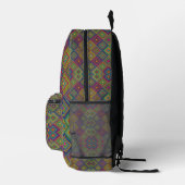 Colorful backpack with front view showing vibrant bedruckter rucksack (Rechts)