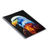Colorful Bald Eagle Art Notizblock (Rechte Seite)