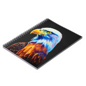 Colorful Bald Eagle Art Notizblock (Linke Seite)