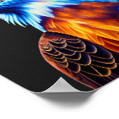 Colorful Bald Eagle Art Poster (Ecke)