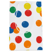 Colorful Ball Pattern Mittlere Geschenktüte (Vorderseite)