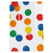 Colorful Ball Pattern Mittlere Geschenktüte (Rückseite)