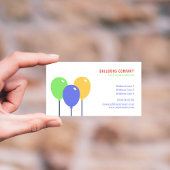 Colorful Balloons Business Card Visitenkarte