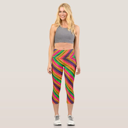 colorful bands capri leggings (Vorderseite)