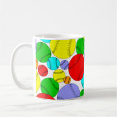 Colorful Baseball Pattern Coffee Mug Kaffeetasse (Links)