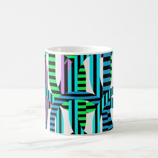 Colorful Bauhaus Geometric Pattern Kaffeetasse (Mittel)