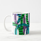 Colorful Bauhaus Geometric Pattern  Kaffeetasse (Links)