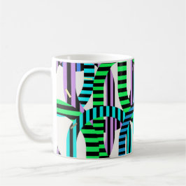 Colorful Bauhaus Geometric Pattern  Kaffeetasse