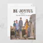 Colorful Be Joliday Foto Postkarte (Vorne/Hinten)