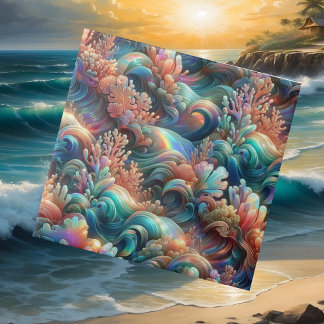 Colorful Beach House | Relaxing Coral Reef Decor Fliese