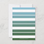 Colorful Beach Lighthouse Wedding RSVP Card Einladung (Rückseite)
