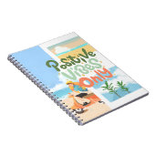 Colorful Beach Notebook - Positive Vibes Notizblock (Rechte Seite)