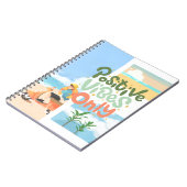 Colorful Beach Notebook - Positive Vibes Notizblock (Linke Seite)