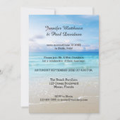 Colorful Beach Post Hochzeitsfeier Einladung (Vorderseite)