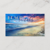 Colorful Beach Rentals Business Card Visitenkarte (Vorderseite)