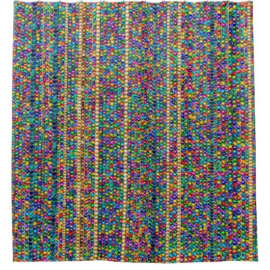 Colorful Beads Pattern Duschvorhang (Vorderseite)