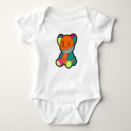 Colorful bear baby strampler (Vorderseite)