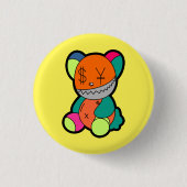 Colorful bear button (Vorderseite)