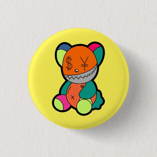 Colorful bear button (Vorderseite)
